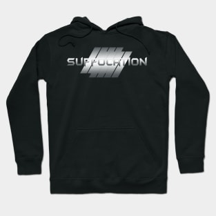 Metallic Illustration Suffocation Hoodie